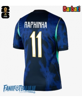 Brazilia Raphinha Belloli #11 Tricou Fotbal Replică Mondial 2026 Barbati Deplasare